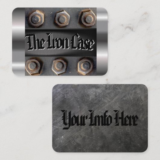 Carte De Visite La caisse de fer (Devant / Derrière)