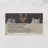 Carte De Visite La célébration de la licence du chat (Devant)
