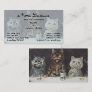 Carte De Visite La célébration de la licence du chat