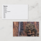 Carte De Visite La Chaire et cascade éphémère (Devant / Derrière)