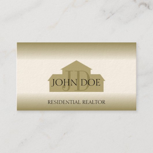 Carte De Visite La Chambre d'or d'agent d'agent immobilier d'agent (Devant)