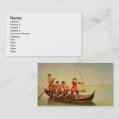 Carte De Visite La chasse à canard (Devant / Derrière)