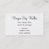 Carte De Visite La Chine sans poil (Dos)