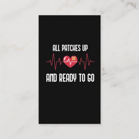 Carte De Visite La chirurgie cardiaque post-guérison de la guériso (Devant)