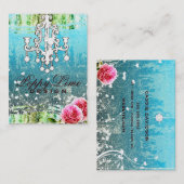 Carte De Visite La CHROMATOGRAPHIE GAZEUSE adorent la turquoise (Devant / Derrière)