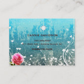 Carte De Visite La CHROMATOGRAPHIE GAZEUSE adorent la turquoise (Dos)