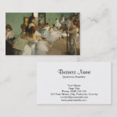 Carte De Visite La classe de danse. Edgar Degas (Devant / Derrière)