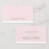 Carte De Visite La conception lisse créative rougissent Luxe (Devant / Derrière)