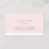 Carte De Visite La conception lisse créative rougissent Luxe (Dos)