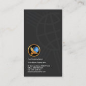 Carte De Visite La connexion raye des importations-exportations (Dos)