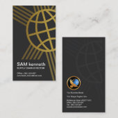 Carte De Visite La connexion raye des importations-exportations (Devant / Derrière)