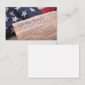 Carte De Visite La Constitution (Devant / Derrière)