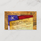 Carte De Visite La Constitution américaine Nous le peuple (Devant)