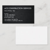 Carte De Visite La construction entretient Businesscards (Devant / Derrière)