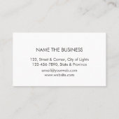 Carte De Visite La construction usine le noir d'or de bricoleur (Dos)