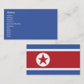 Carte De Visite La Corée du Nord - affaires (Devant / Derrière)