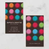 Carte De Visite la couleur brouillée de fatfatin pointille la (Devant / Derrière)