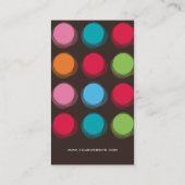 Carte De Visite la couleur brouillée de fatfatin pointille la (Dos)