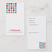 Carte De Visite la couleur brouillée d'ombre de fatfatin pointille (Devant / Derrière)