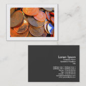 Carte De Visite La couleur de l'argent (frontière) (Devant / Derrière)