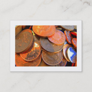 Carte De Visite La couleur de l'argent (frontière)