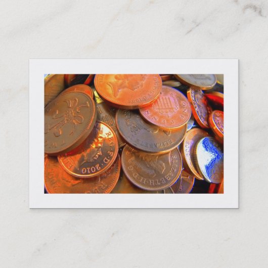 Carte De Visite La couleur de l'argent (frontière) (Devant)