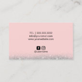 Carte De Visite La couronne d'argent de maquilleur de mèches (Dos)