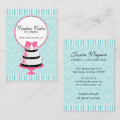 Carte De Visite La couture durcit l'Aqua de boulangerie (Devant / Derrière)