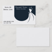 Carte De Visite La couture nuptiale, Bridalwear, robe de mariage (Devant / Derrière)