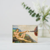 Carte De Visite La Création D'Adam Par Elephant (Debout devant)