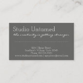 Carte De Visite La créativité devient plus forte personnalisable u (Dos)