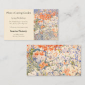 Carte De Visite La crèche Island Garden (Devant / Derrière)