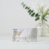 Carte De Visite La crête du geai, cerf commun de queue blanche (Debout devant)