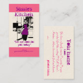 Carte De Visite La cuisine de Sussie (Devant / Derrière)