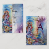 Carte De Visite LA DAME DU monogramme DU LAC (Devant / Derrière)