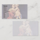 Carte De Visite La Dame Du Rosaire (Devant / Derrière)