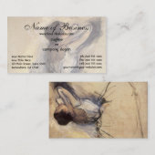 Carte De Visite La danseuse d'Edgar Degas (Devant / Derrière)