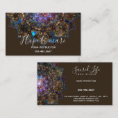 Carte De Visite La déesse de la Terre Mandala (Devant / Derrière)