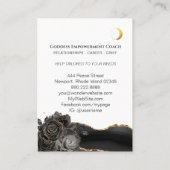 Carte De Visite *~* La déesse Rose Les Phases De La Lune Du Serpen (Dos)