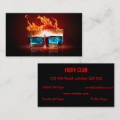 Carte De Visite La définition élevée boit ardemment (Devant / Derrière)