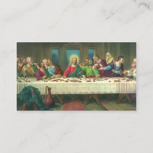 Carte De Visite La Dernière Cène Originaire de Léonard de Vinci (Dos)