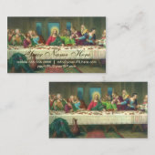 Carte De Visite La Dernière Cène Originaire de Léonard de Vinci (Devant / Derrière)