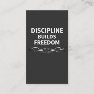 Carte De Visite La Discipline Construit la Liberté – Motivation Mi