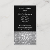 Carte De Visite La disco couvre de tuiles le portrait noir de (Dos)