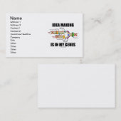 Carte De Visite La fabrication d'idée est dans mes gènes (la (Devant / Derrière)