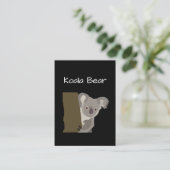 Carte De Visite La faune animale de l'ours de Koala (Debout devant)