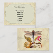 Carte De Visite La faune de la libellule (Devant / Derrière)