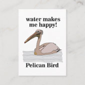 Carte De Visite La faune des oiseaux pélicans (Devant)