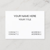 Carte De Visite La faune du lion de mer (Dos)