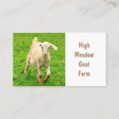 Carte De Visite La ferme aux chèvres (Dos)
